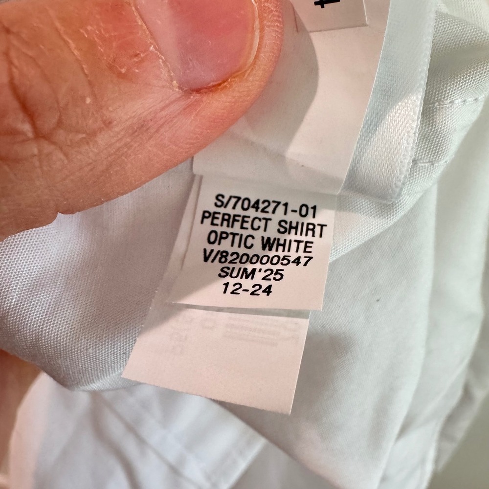 Gap Perfect Shirt Womens XS Optic White Cotton Button Down Classic NWT - Picture 5 of 6